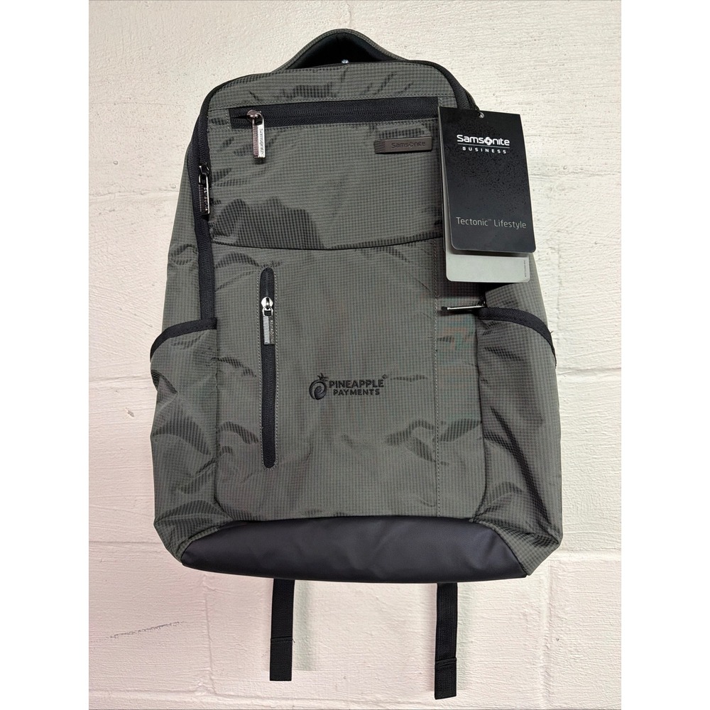 Samsonite Tectonic Cross Fire Backpack Olive Green Brand New with Tags - Picture 2 of 14